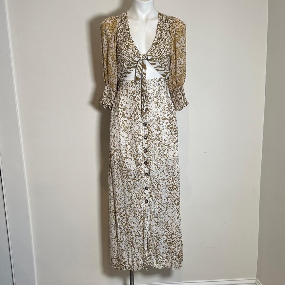 Free People String Of Hearts Printed Maxi Dress